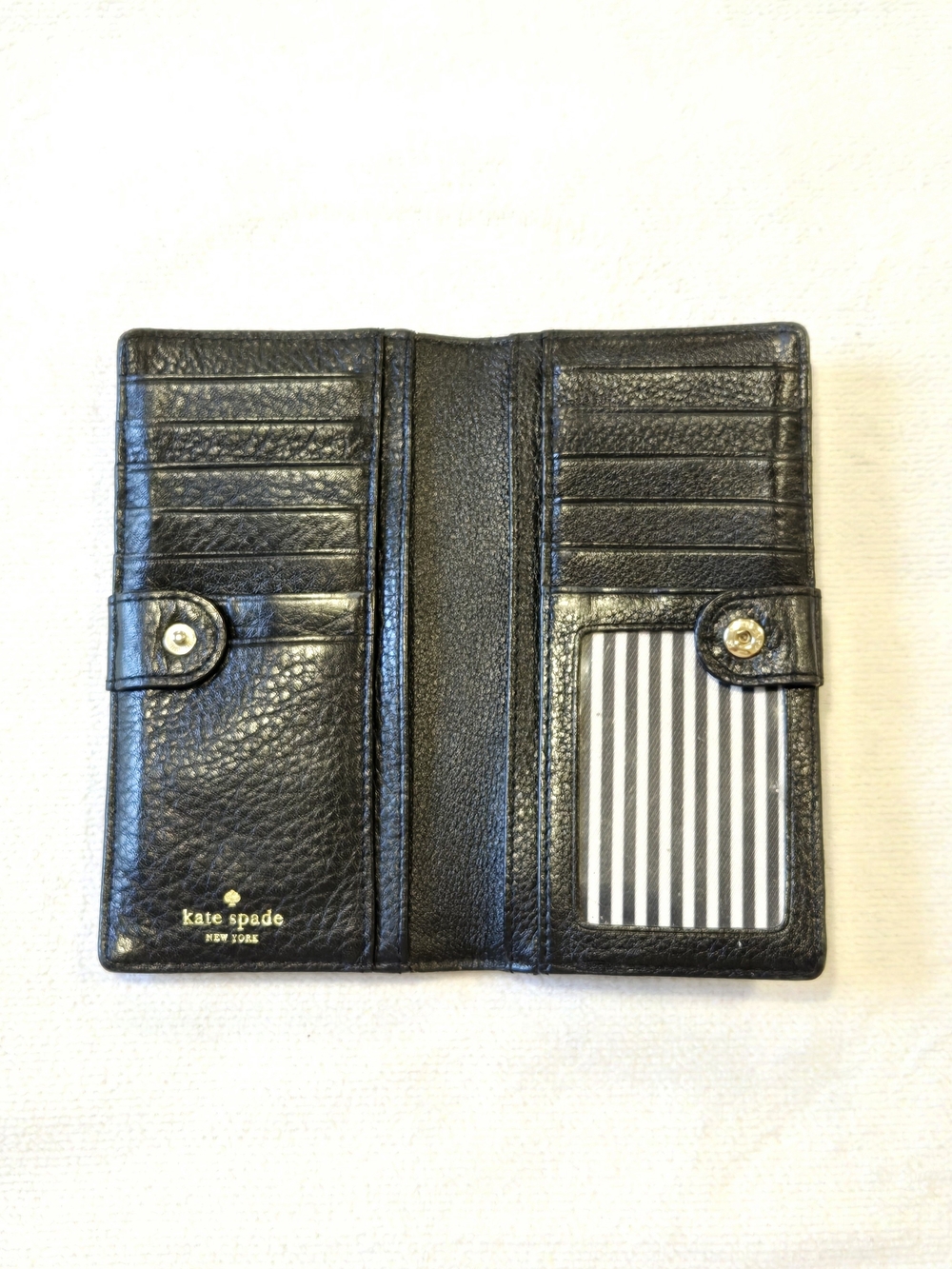 Kate Spade Black Slim Bifold Wallet - Picture 8 of 13